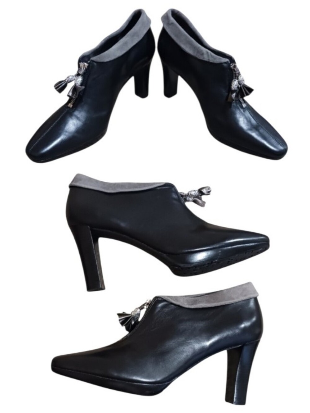Brighton Stacey Zippered Tassel Ankle Bootie